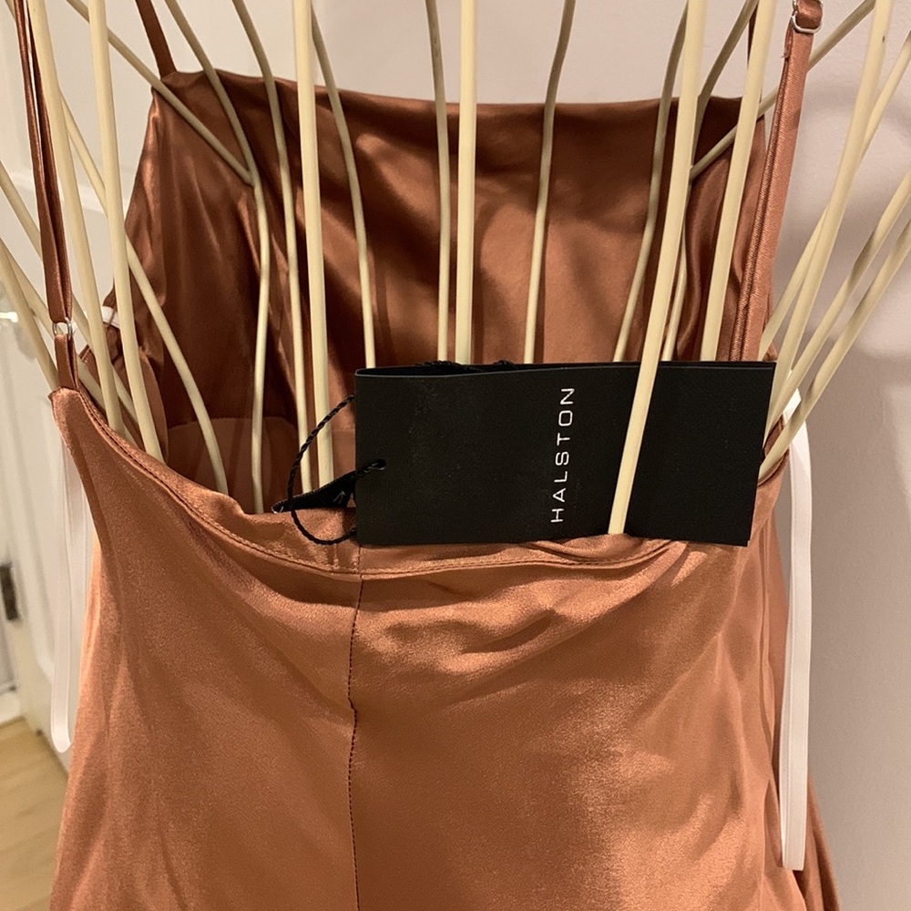 NWT Halston Kaia Silk Slip Dress - Picture 7 of 8